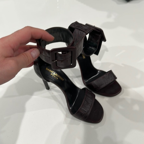 SAINT LAURENT PURPLE HEELS SIZE 36 - Picture 2 of 8